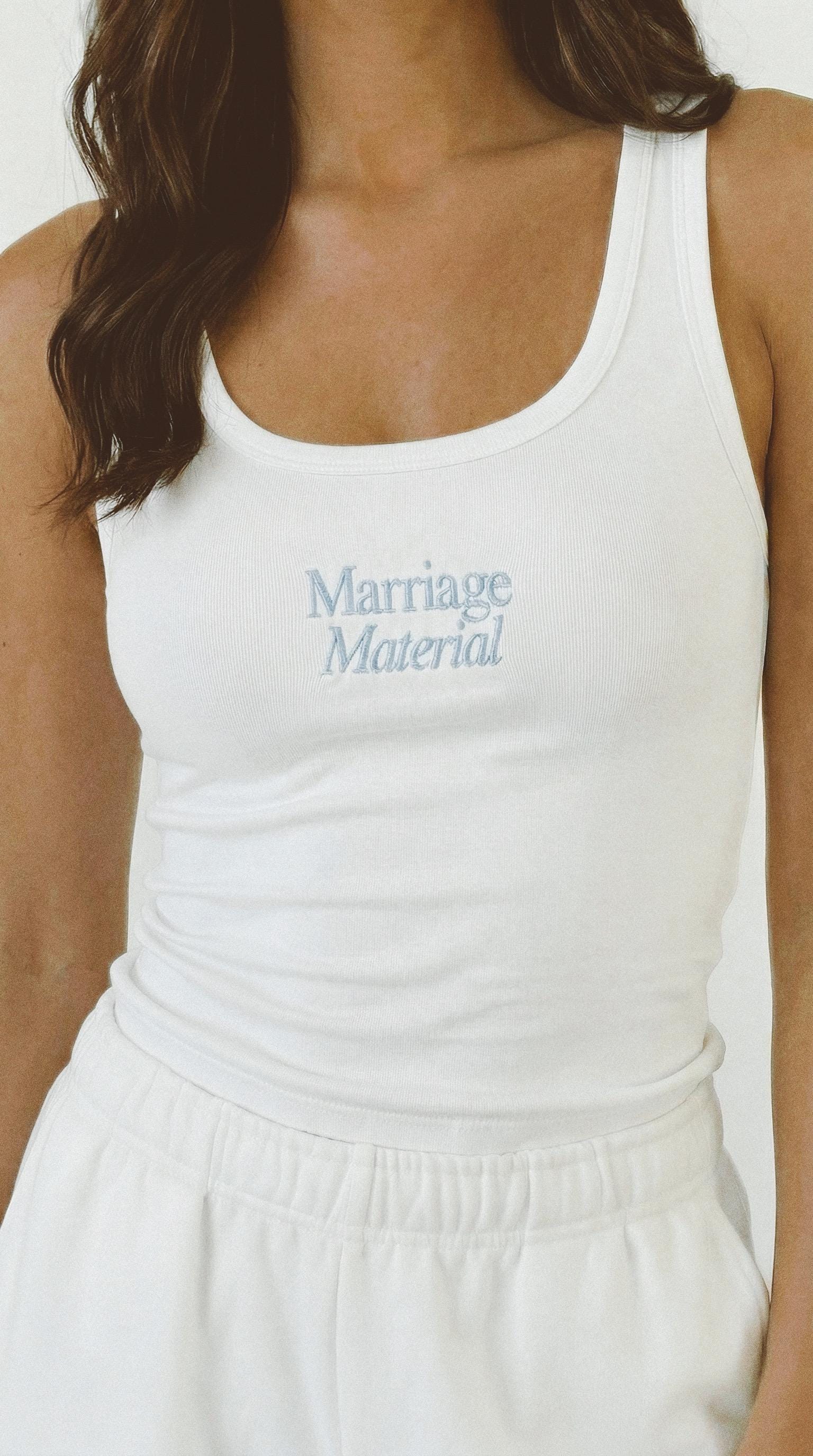 Bridal T-shirt Bride vest top embroidered hen weekend tshirt unique engagement gift for bride