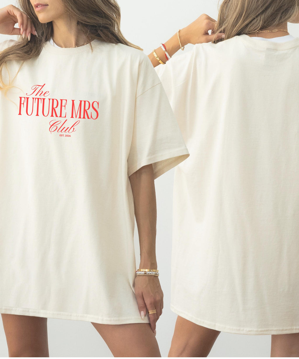 future mrs tshirt personalised t-shirt for Bride Shirt newly engaged gift for fiancee friend small present