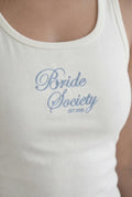 Bride Embroidered t-shirt for wedding morning vest top engagement gift for friend, future mrs, bridal embroidery pyjamas
